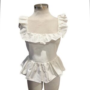 Sunday In Brooklyn Ruffle Cropped Top